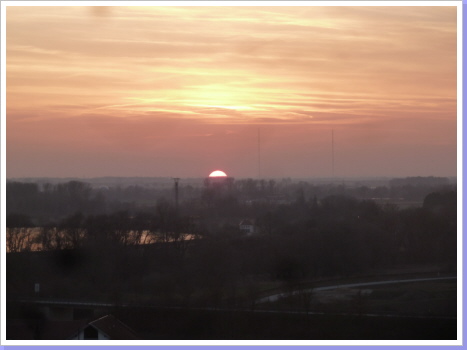 Sonnenuntergang in Winzer